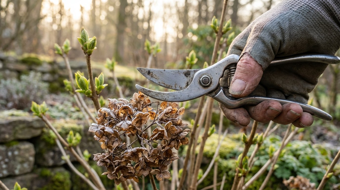 entdecken Sie, wann der richtige Zeitpunkt zum Schneiden von Hortensien ist und vermeiden Sie häufige Anfängerfehler beim Frühjahrsschnitt