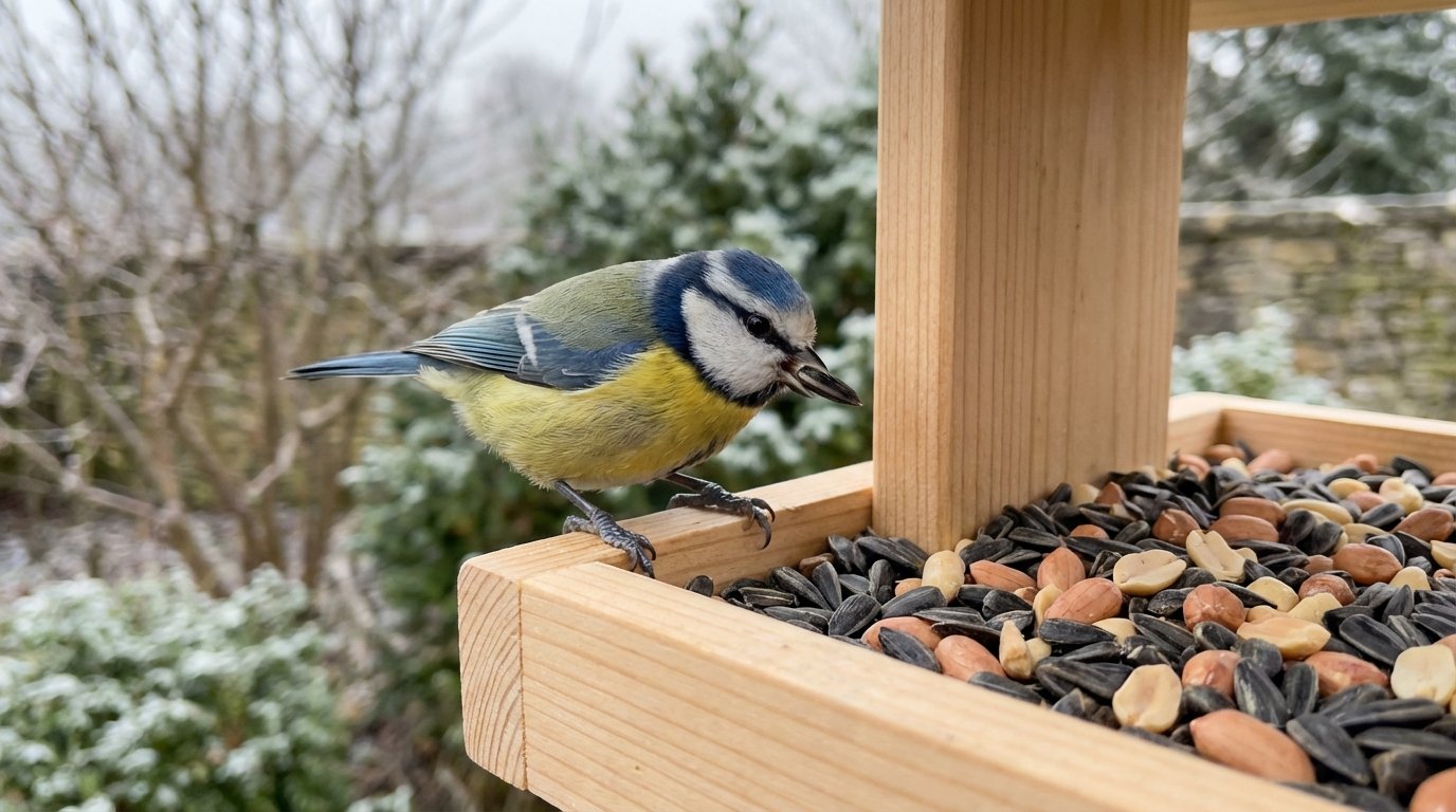 entdecken Sie, warum Meisen im Februar verschwinden und welche häufige Futterwahl Sie vermeiden sollten, um Vögel anzulocken