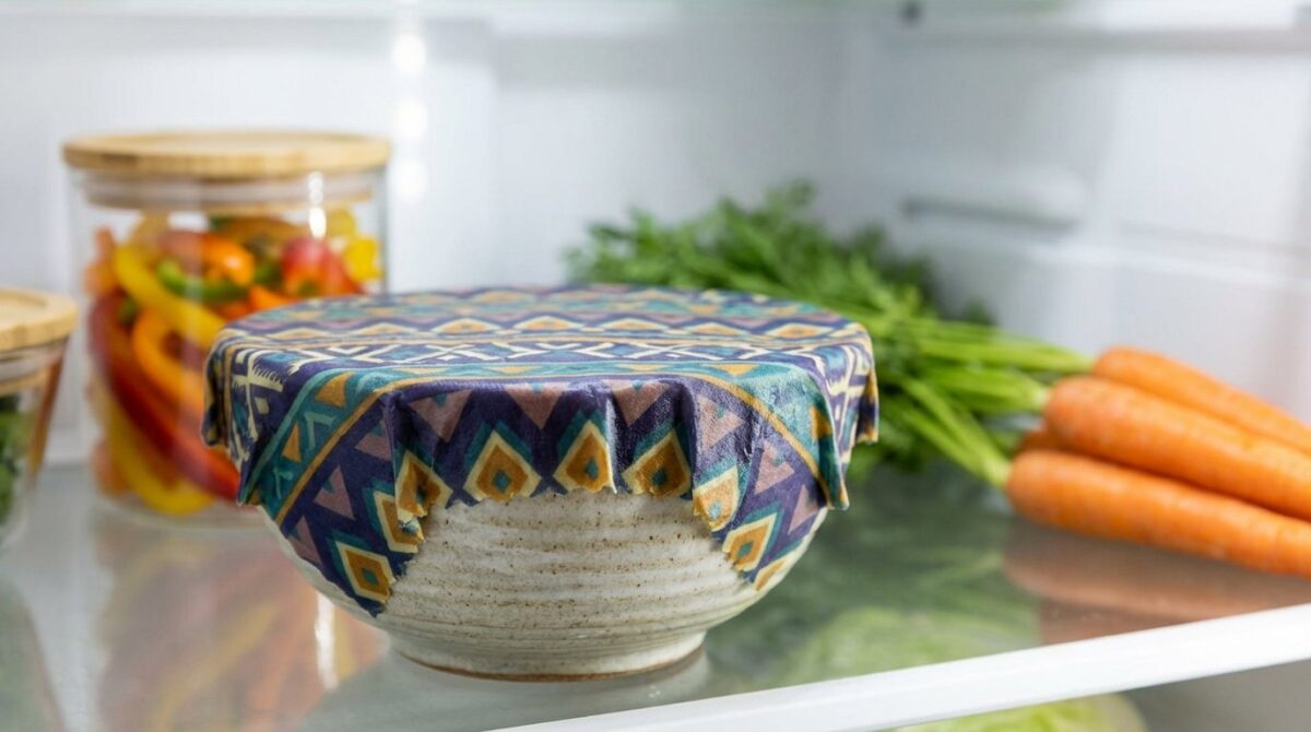 entdecken Sie nachhaltige Alternativen zu Frischhaltefolie und Alufolie für eine schönere und umweltfreundlichere Küche im Kühlschrank