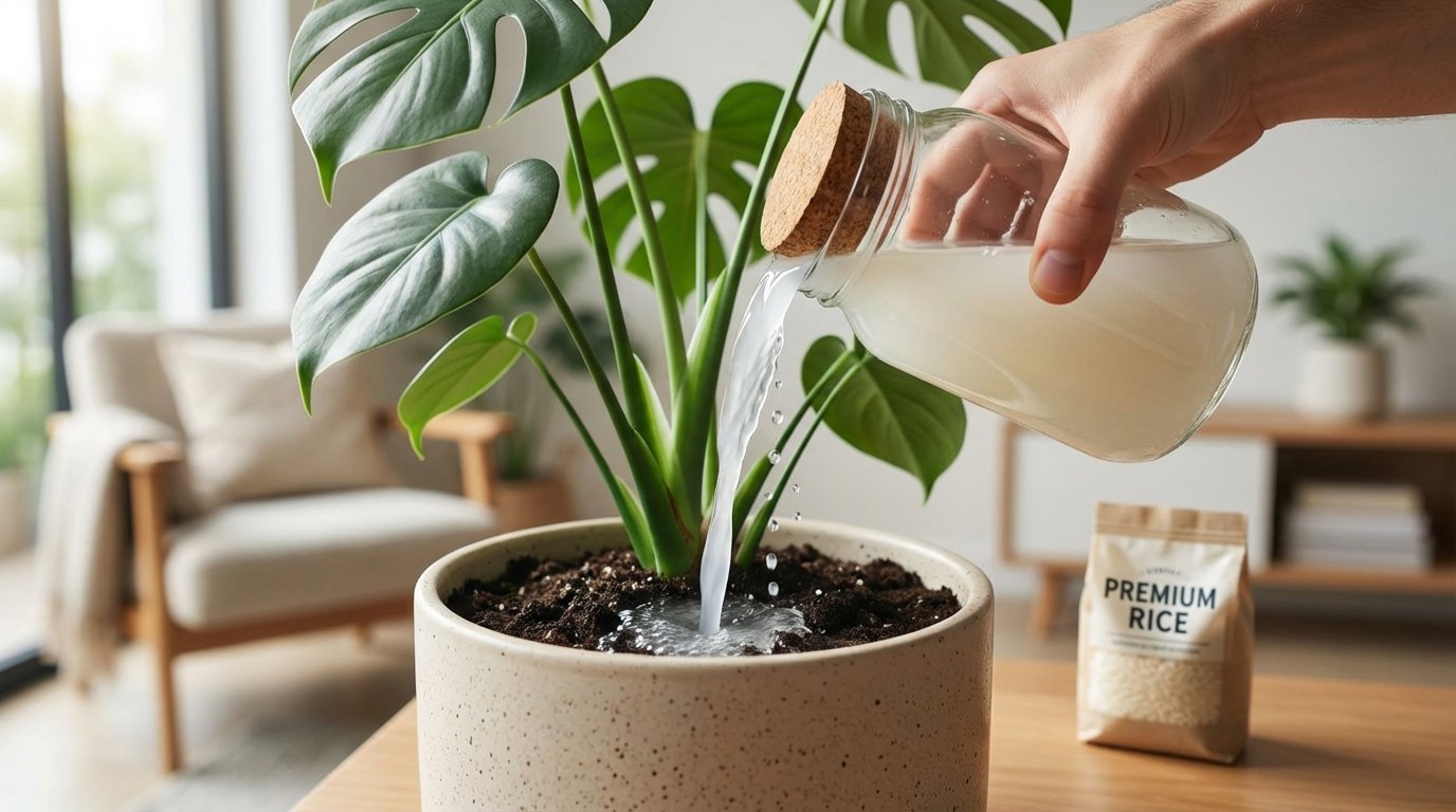 entdecken Sie, warum Reiswasser ein wertvollen Dünger für Ihre Zimmerpflanzen ist und wie Sie damit Ihre Pflanzen natürlich pflegen
