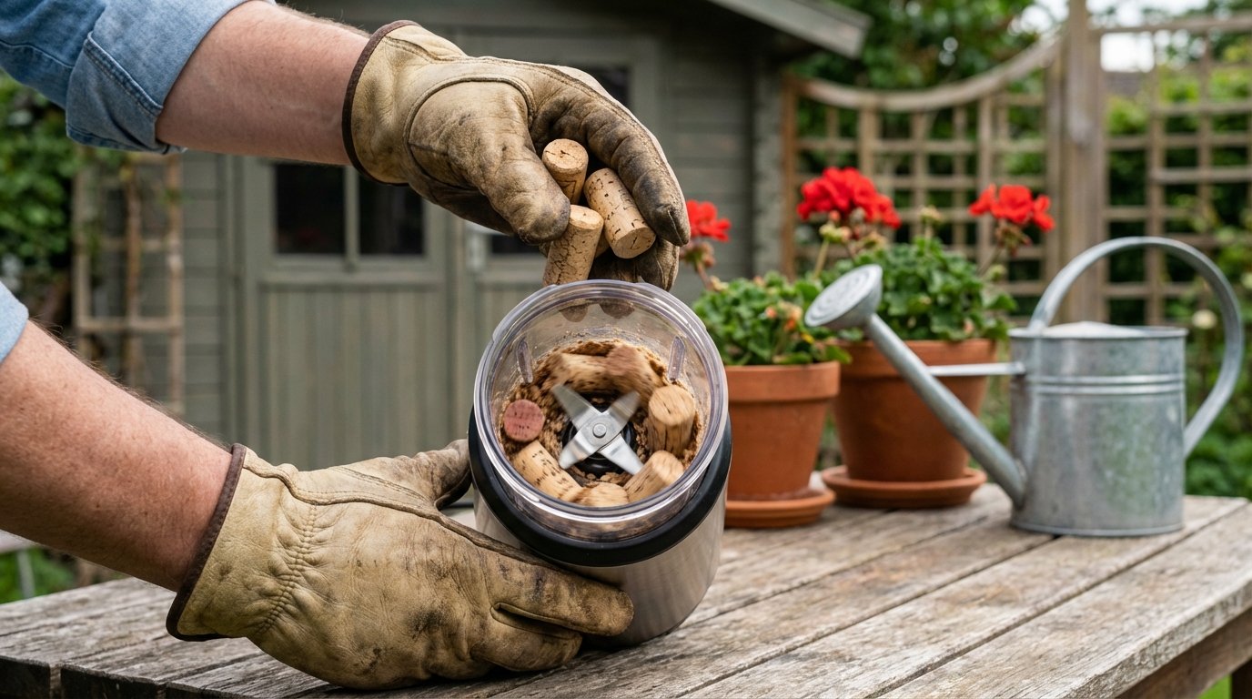 korken als gartenmulch verwenden: so bekämpfen sie trockenheit im garten mit upcycling-resten und sparen geld
